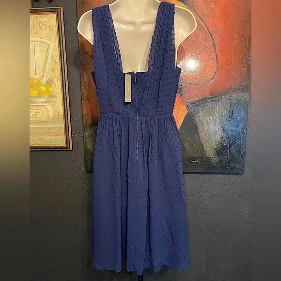 J. Crew Swiss Dot Fit & Flare Cocktail Dress Wedding Guest Party New - Picture 7 of 12